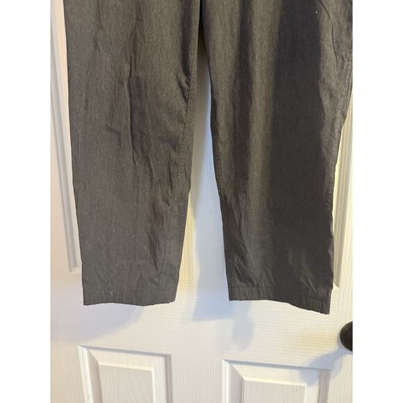 Prana Maternity Cropped Pants Women’s Medium Gray Stretch Hiking Travel Comfort - Picture 5 of 8